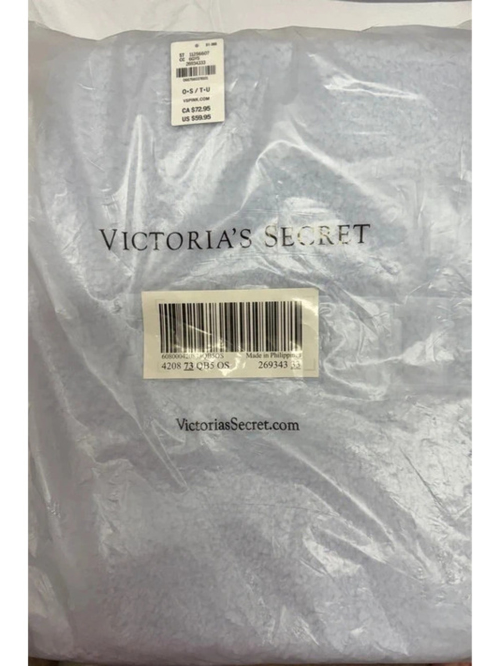 Victoria’ secret pink fleece tote  bag